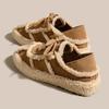 [Fried Chicken Fashion] Casual Shoes, Snow Cotton Women's Lamb Wool Shoes Lace-up Versatile Splicing Velvet Bean Shoes