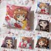Аниме C-Cardcaptor SakuraS Наволочка Премиум Комфорт Двусторонняя Наволочка - Дизайн "Два в Одном" для Любой Комнаты и Салона Автомобиля