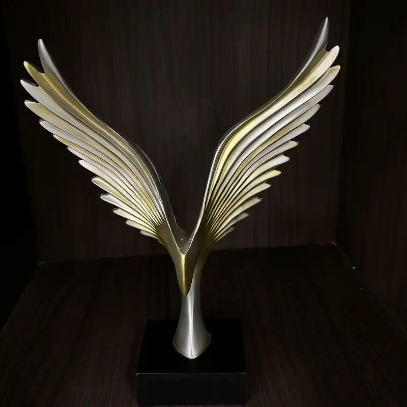 Resin Angel Wings, Analog Abstract Open Eagle Art Model, Modern Nordic Decoration, Resin Sculpture Statue Ornaments, Home Decora