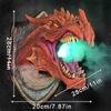 Sprayer LED Dragon Head Hanging Lamp Lantern Wall Lamp Resin Dinosaur Crafts Halloween Decoration Pendent Lamp