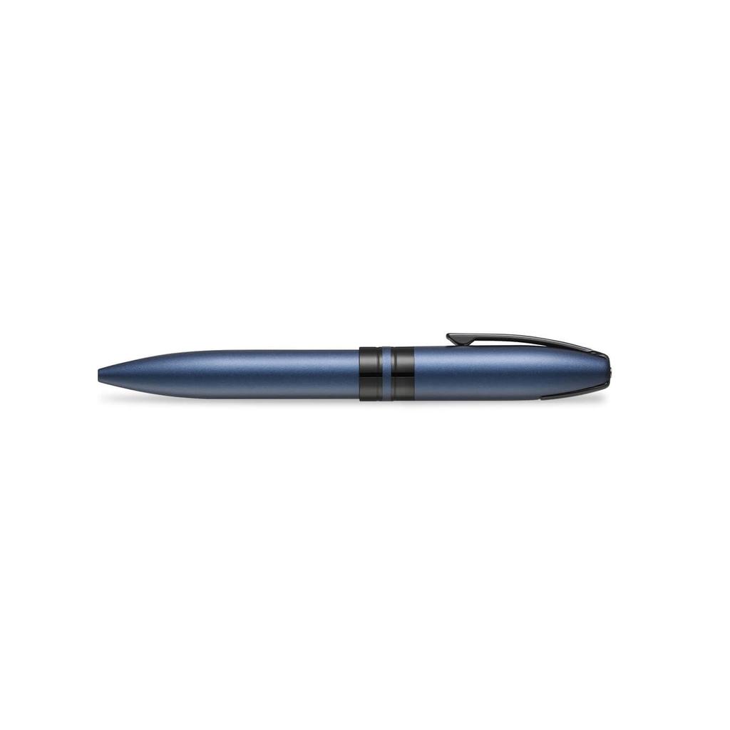 Sheaffer Icon Metallic Blue Ballpoint Pen with Glossy Black PVD E2911051 Applied,