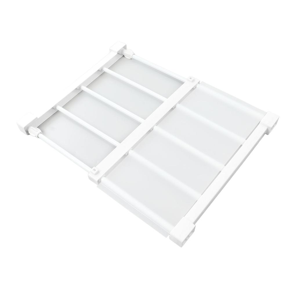 Полка натяжного стержня шириной 14,2 дюйма, расширяемая без гвоздей, для шкафа-купе от 75 до