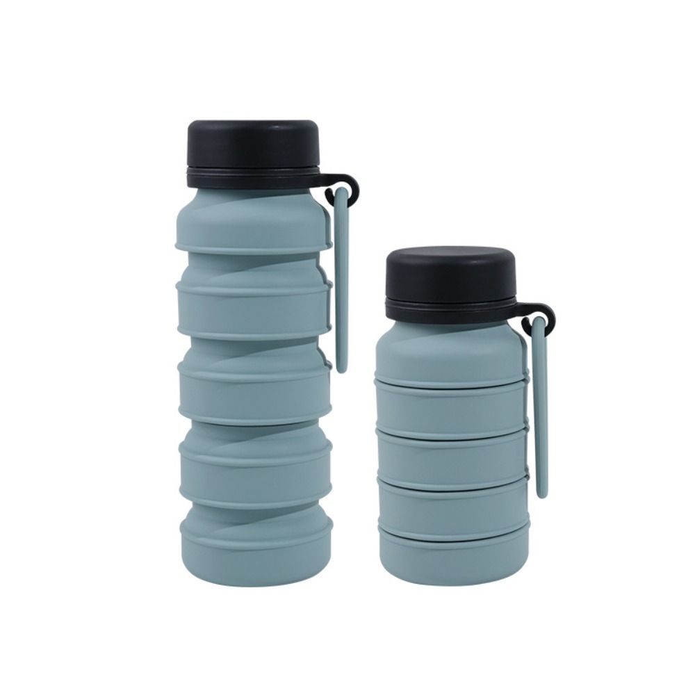 Reuseable Retractable Coffee Cup Portable Silicone Sport Bottles Hiking