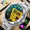LIGE New Original All Steel Smart Watch HD Round Screen 400mAh Large Capacity Battery Smart Bracelet Bluetooth Call Sports Waterproof Smart Watch