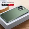Luxury Metal Case For iPhone 14 Plus 13 12 Mini 11 Pro Max With Aluminum Alloy Bumper Full Body Protective Slim Matte PC Back Phone Cover