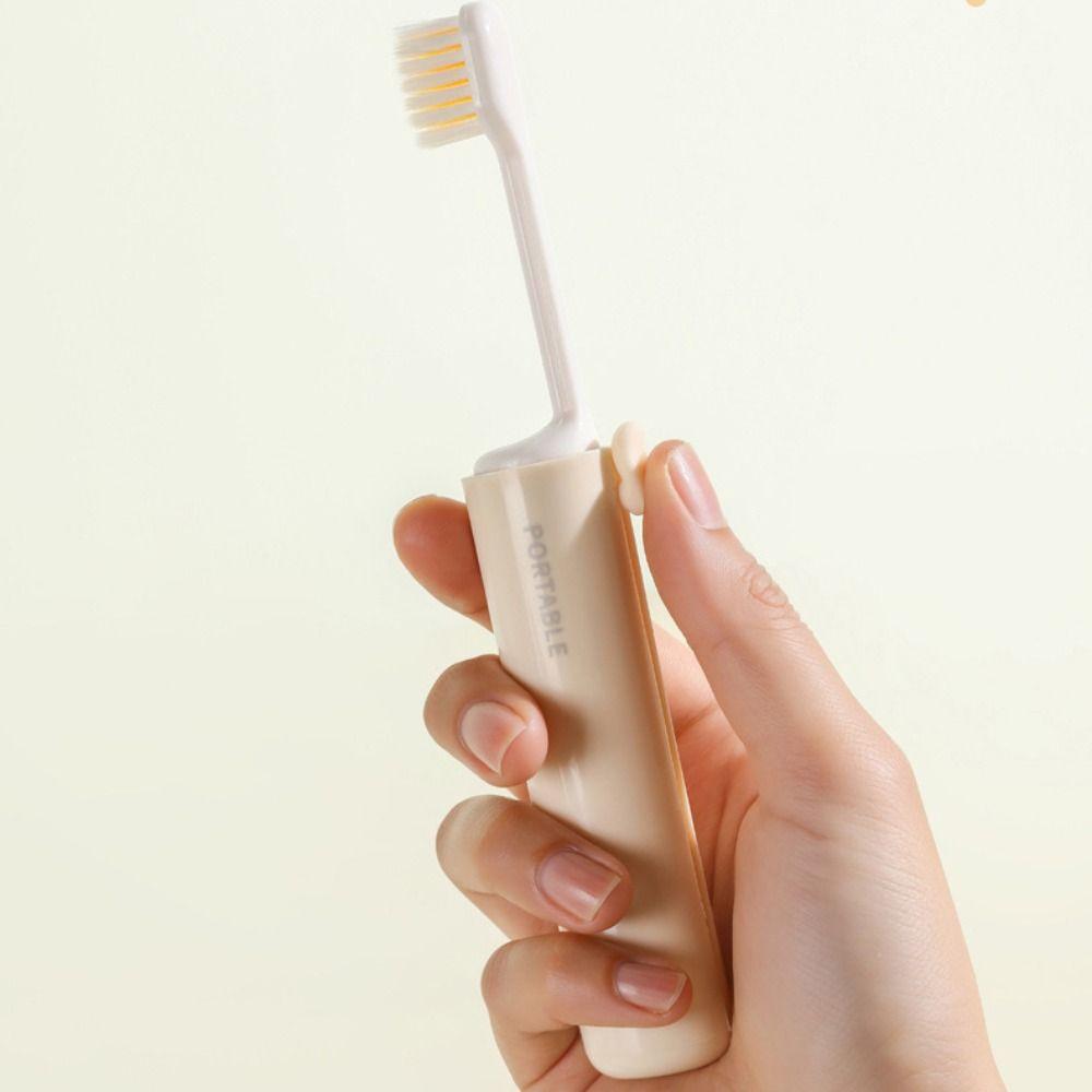 2-IN-1 Travel Toothbrush Foldable Toothbrush Set  for Outdoor Camping Travel