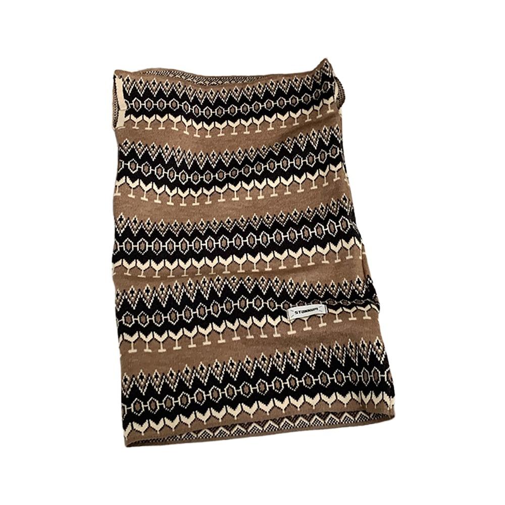 Flower Earhook Neck Warmer Leopard Print Pullover Cap Sacrf Winter Cycling Thermal Mask Male