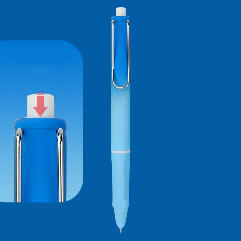 5PCS Students Gift Converter Filler Retractable Gradient Color 0.38mm Ink Pen Fountain Pen EF Nib