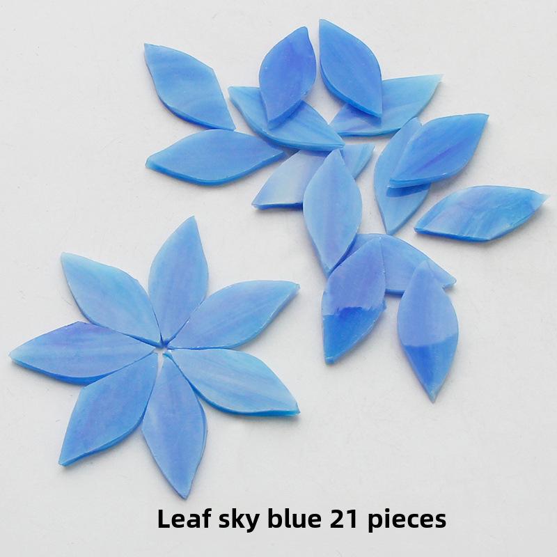 Смешанные цветные листовые слюдяные стеклянные мозаичные детали для украшения подсвечника своими руками