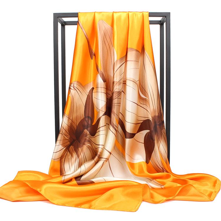 High-quality Luxurious Silk Scarves Headband Scarfs Neck Scarf For Women Chain Silk Scarf Women's Decorative Shawl