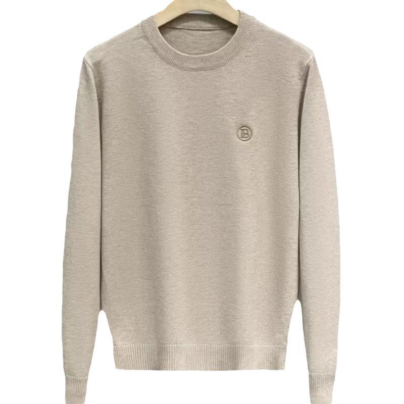 2023 Мужская европейская и американская мода Легкая роскошь Осень/Зима Повседневные свитера с круглым вырезом