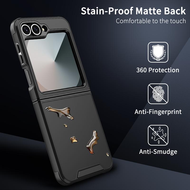 Luxury Original Official Slim Matte Protection Phone Case Samsung Galaxy Z Flip 7 6 5 4 For Wireless Charging Shockproof Cover