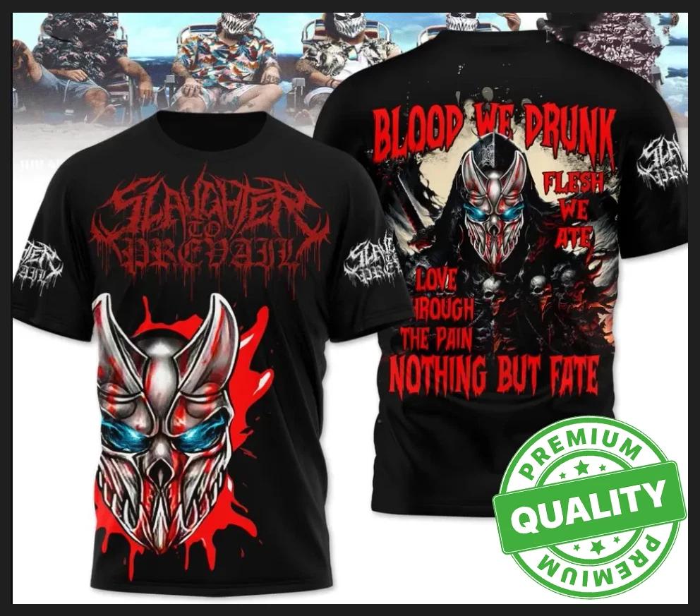 Slaughter To Prevail Blood We Drunk AOP 3D TShirt Black Unisex S- IM1530