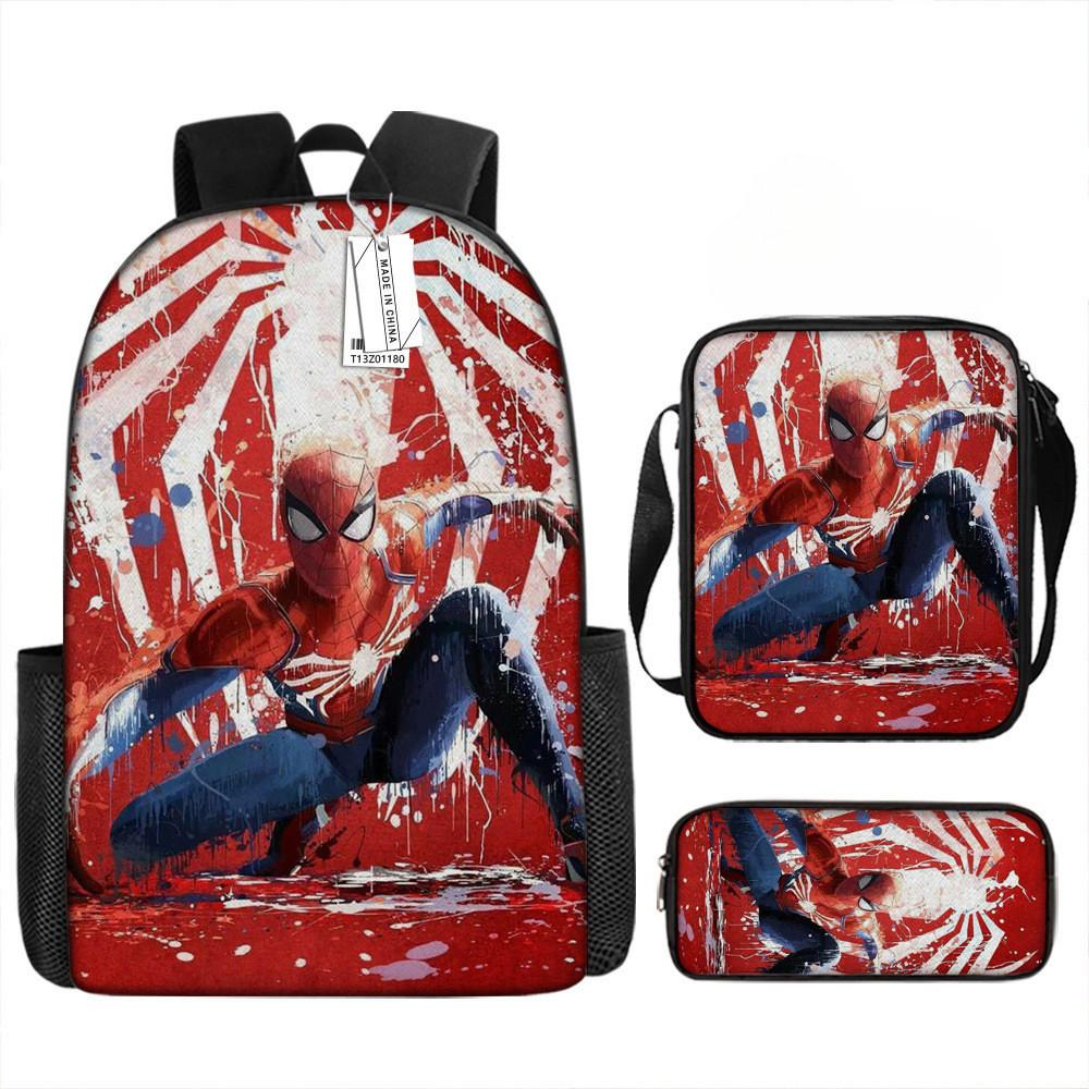 Printed Backpack Cartoon Schoolbag Pencil Bag Bag Shoulder