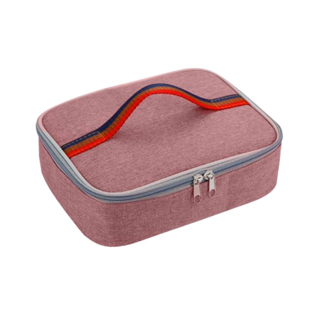 Square Cooler Lunch Bag Meal Container Picnic Pouch Soft Lunch Pail  Travel