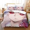 Новый модный комплект постельного белья Inuyasha, односпальная кровать, двуспальная кровать размера «king-size», комплект постельного белья для взрослых и детей, простыни и наволочки с 3D-аниме