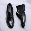 Men's Leather Shoes Spring New Dress Business Inner Heightening Shoes Breathable Heightening Soft Leather Casual Groom Wedding Shoes Men