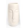 [R8338] - Керамическая ваза 'Arty', белая. (лицо) - 20x12см