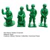 4 Pcs Green Military Man Statue Miniature Soldier Figurines Collectible Soldier Ornament