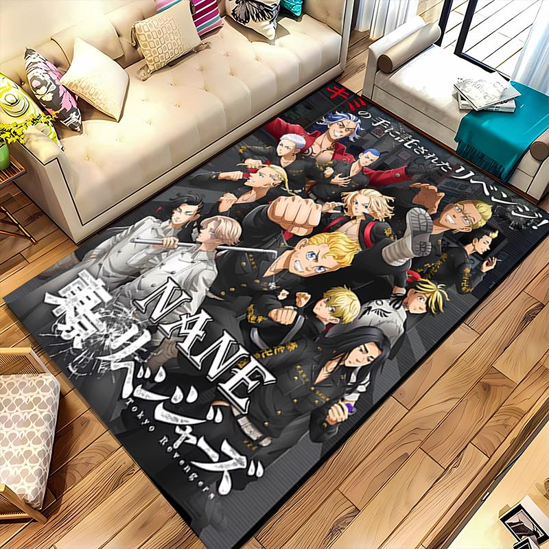 Custom personalization Tokyo Revengers Area Rug - Perfect For Kitchen, Bathroom,Laundry Room Decor Large Size Available,Gift All Seasons