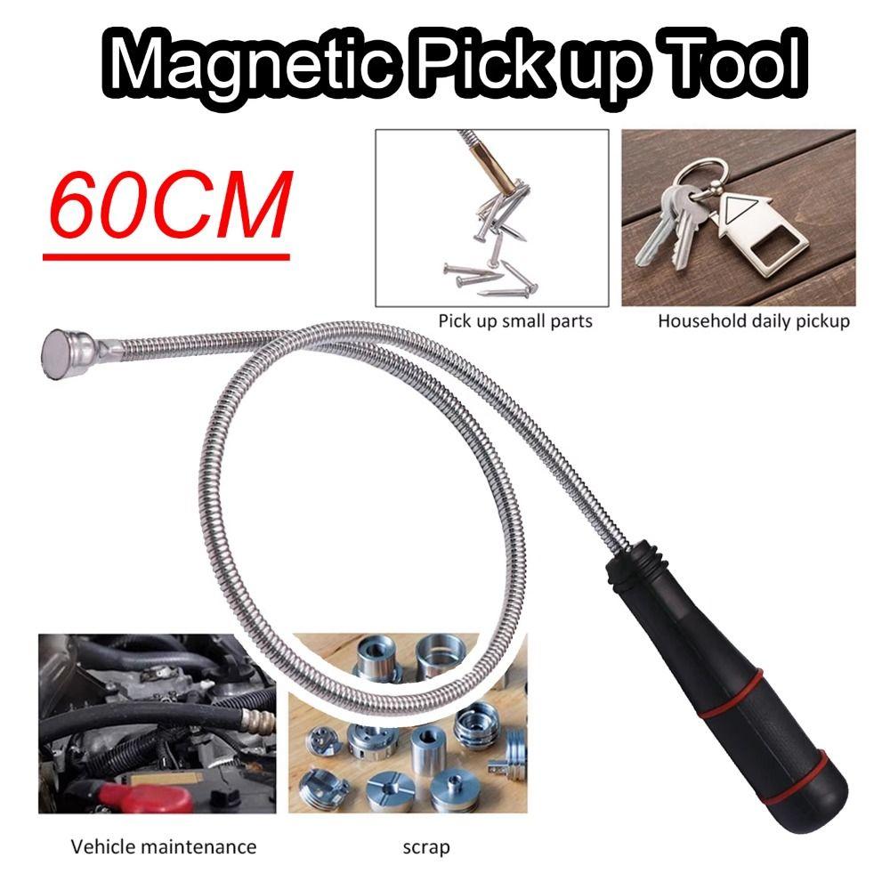 Powerful Flexible Magnetic Pickup Tool Foldable Magnet Grabber Metal Suction Bar Automotive Repair