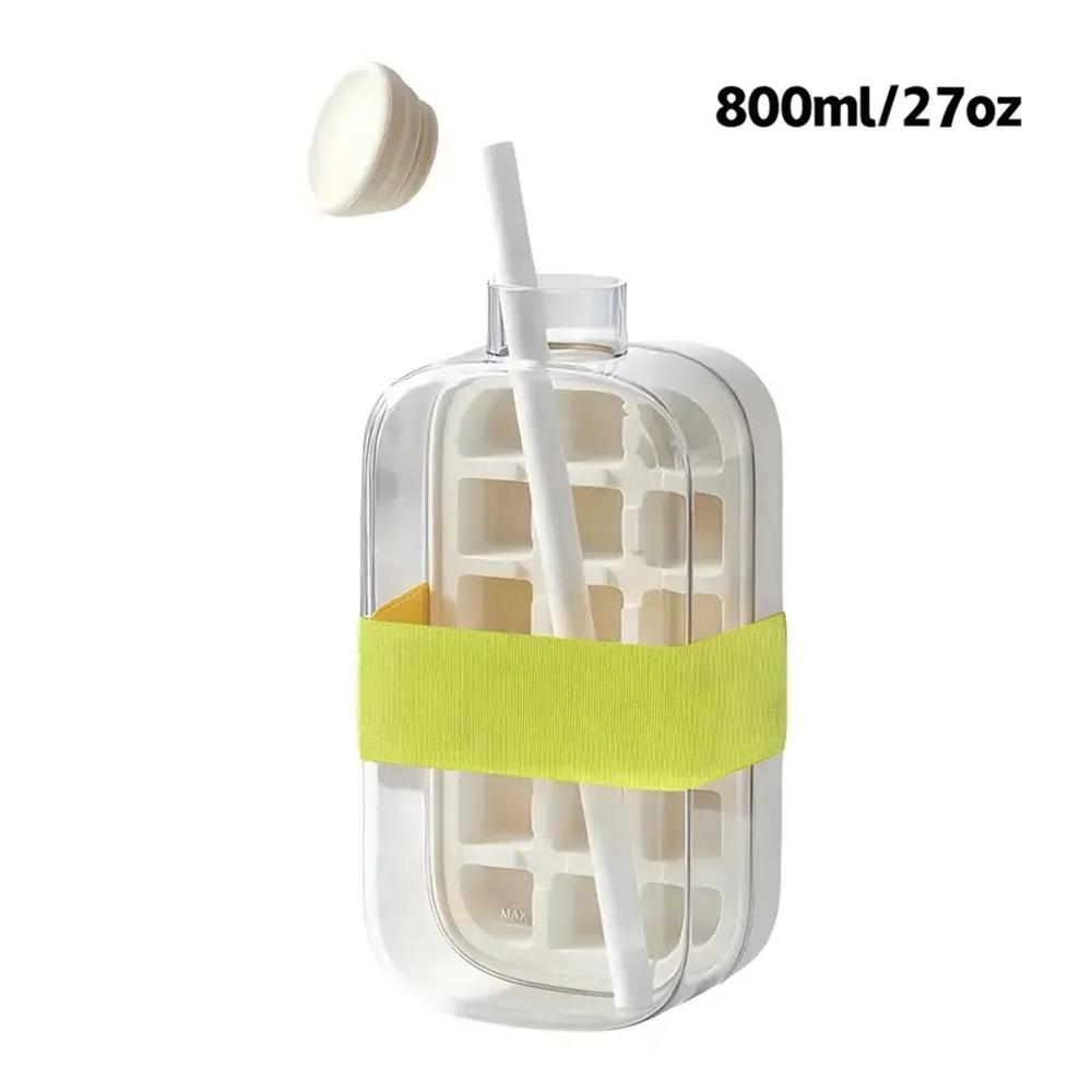 Easy release silicone ice cube dispenser for cocktails, whisky and beer, beverage cooler, straw ice cube dispenser, ice cube