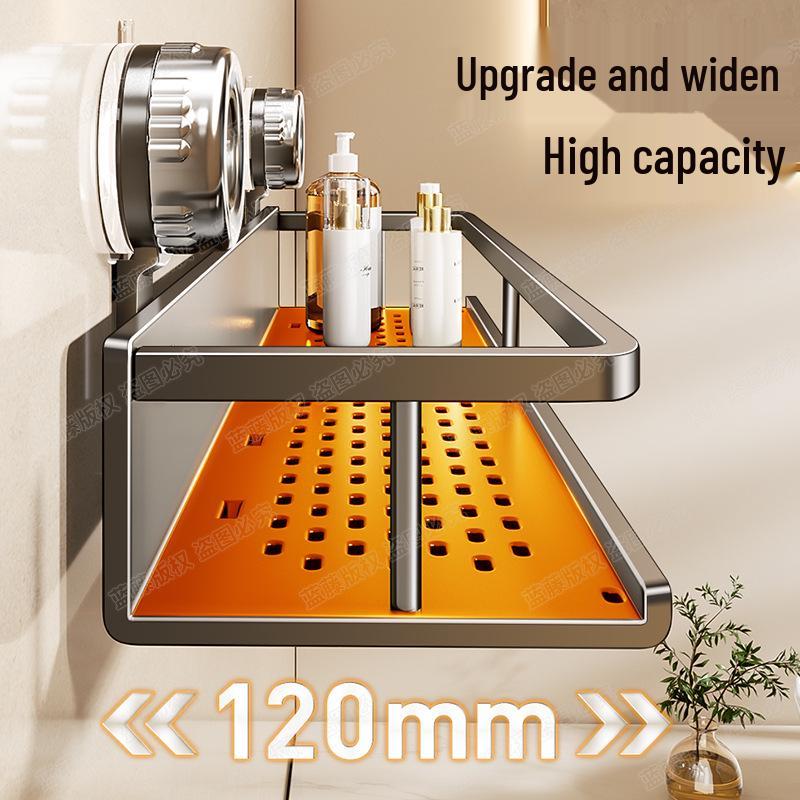 Настенная алюминиевая полка для полотенец и ванной комнаты на присосках