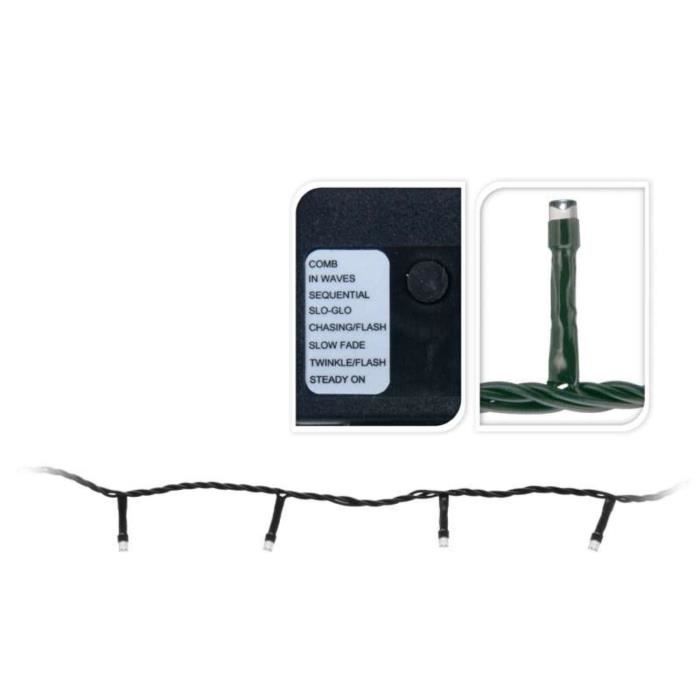 Decorative Garland - Koopman - 240 LEDs - White Light - 18 Meters - Outdoor/Indoor