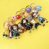 Keychain Pendant Anime Demon Slayer Kimetsu No Yaiba Kamado Tanjirou Double Sided HD Bag Pendant Gift For Fans Cosplay Props Jewelry Gift