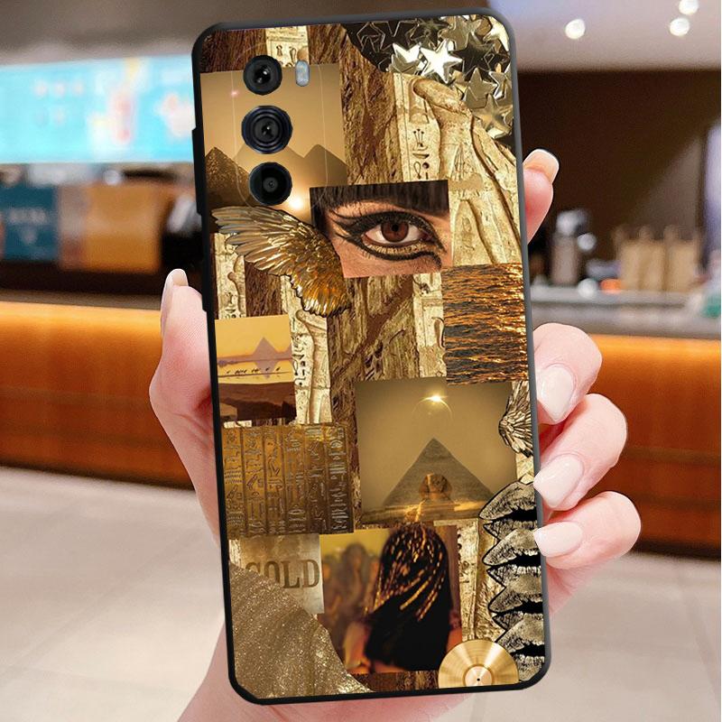 Чехол для телефона Motorola Edge 60 50 40 Pro 60 50 40 30 Ultra Neo Fusion Moto G Stylus G Египетский Фараон Кошка Анубис
