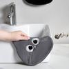 Мультяшное полотенце для рук Мягкое впитывающее полотенце с вышитыми глазами Детское милое полотенце для рук с петлей для подвешивания для кухни Ванной комнаты
