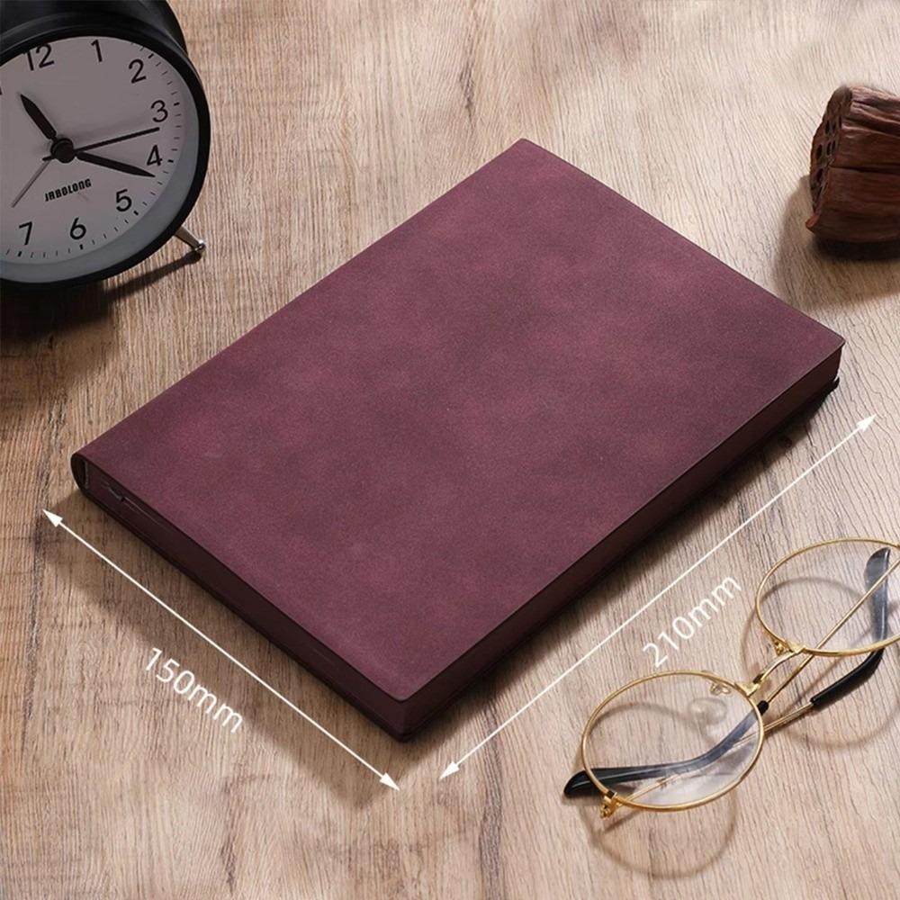 Soft Cover Business Notepad 128 Sheets Thick Journal Sheepskin Leather Notebook For Office Gift