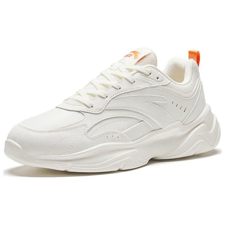 Anta Удобные универсальные легкие прочные дышащие низкие повседневные туфли женские кроссовки белые оранжевые 122348812-5