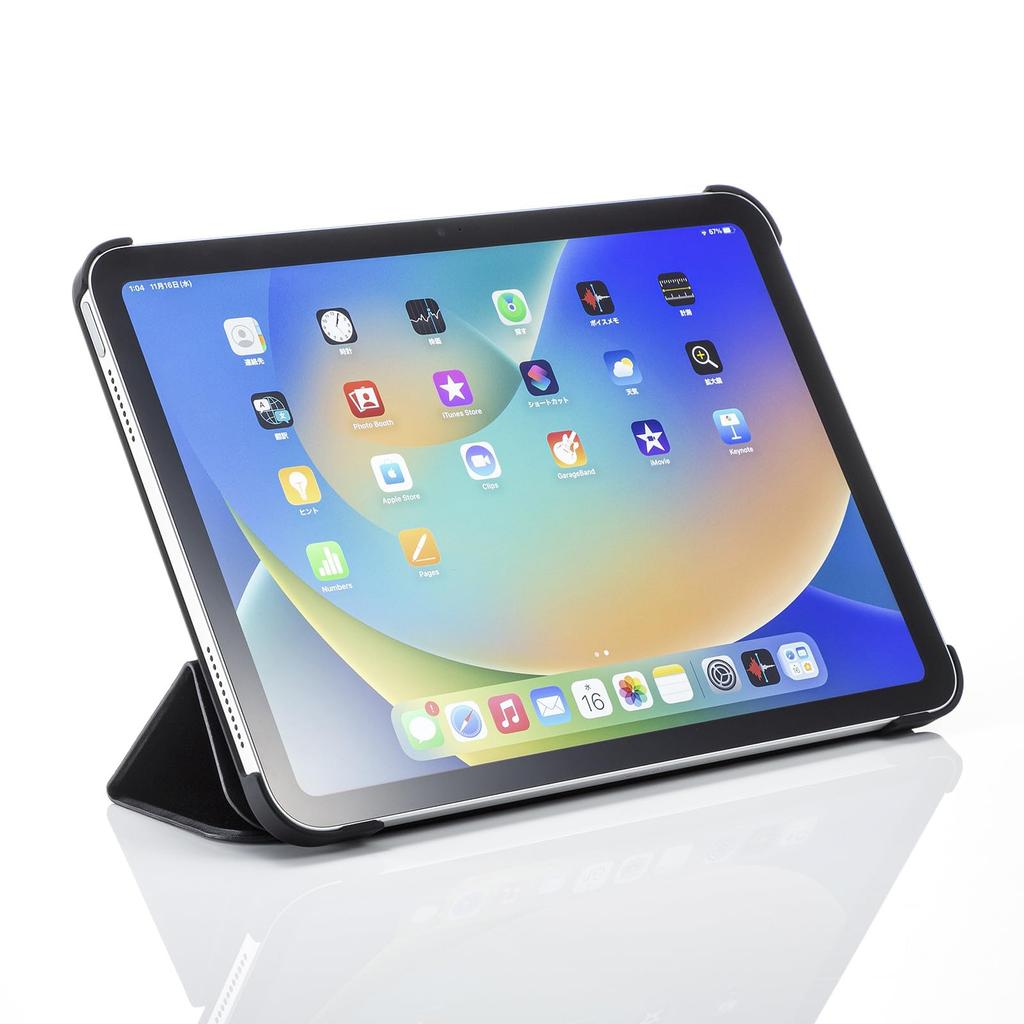 SANWA SUPPLY Чехол из мягкой кожи для iPad 10,9 дюйма (черный) PDA-IPAD1907BK