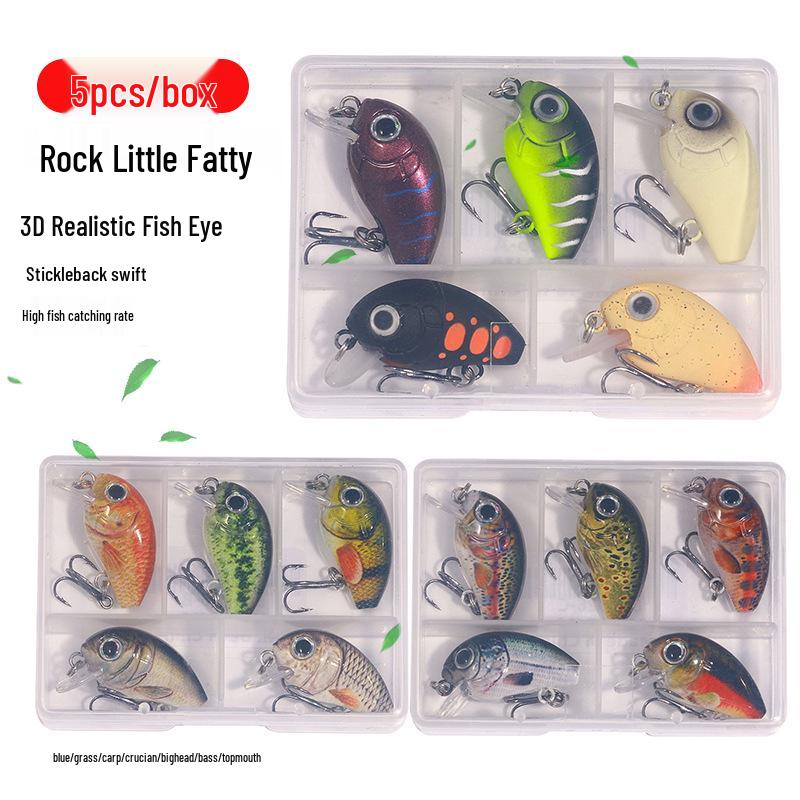 Набор мини-приманок для рыбалки на открытом воздухе: Маленькая толстушка имитация приманки для трансграничной рыбалки
