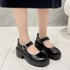 Обувь Туфли на платформе Женские туфли на каблуке в японском стиле Винтажные туфли-лодочки для женщин Студенческая женская обувь