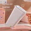 Portable Mini Office Desk Trash Bin Integrated Pen Holder 1PCS Small Desktop Waste Container for Desk Stationery Storage