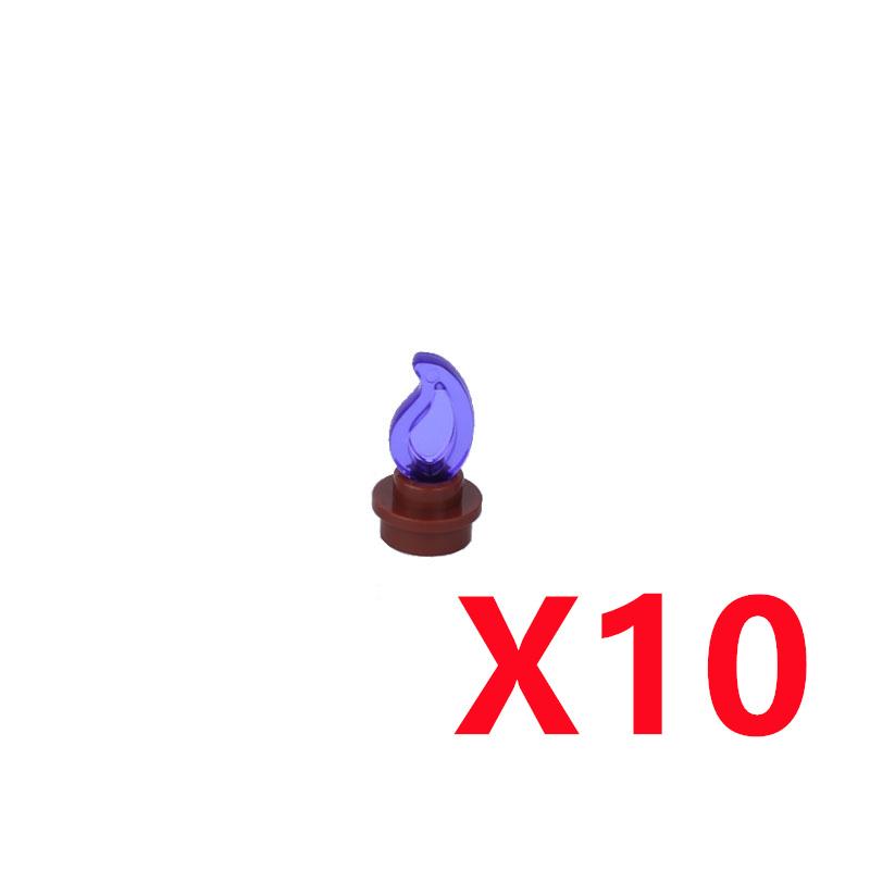 MOC Строительные блоки Костер Пламя Средневековая Бутылка вина Набор аксессуаров Модель подсвечника Мини-кирпич Совместимая игрушка Подарок Сделай сам X019