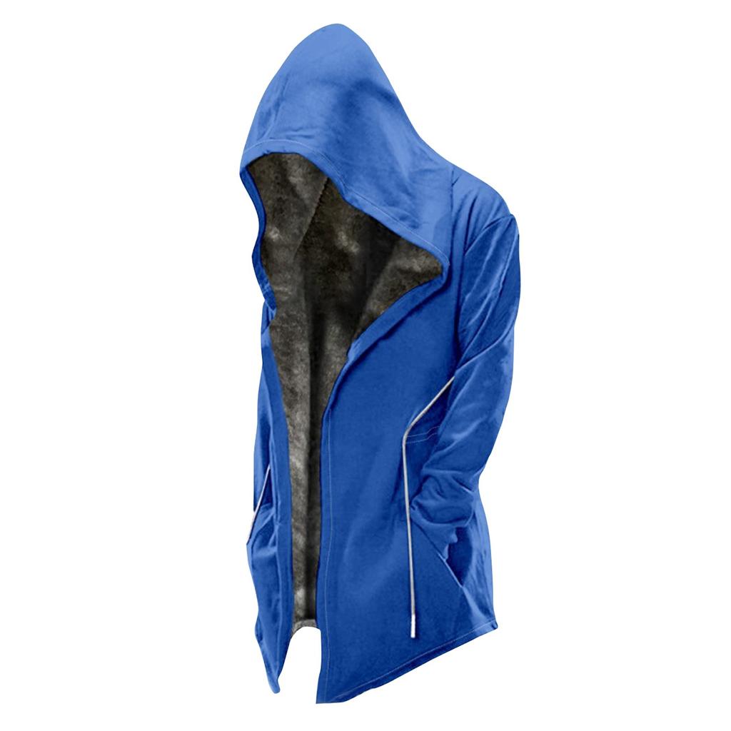 Мужская однотонная бархатная утолщенная длинная куртка Мужская повседневная куртка на молнии большого размера