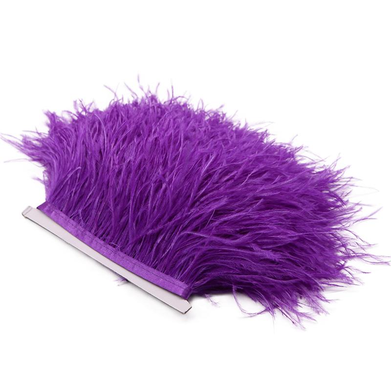 Перо1Метр Натуральная Страусиная Перовая Отделка 8-10см Свадебное Вечернее Платье DIY Швейные Аксессуары Обработка Ювелирных Изделий Лента Plumas Поделки