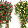 Искусственная Зелень и Цветы Ротанговая Подвесная Корзина для Декора Стен Внутри/Снаружи