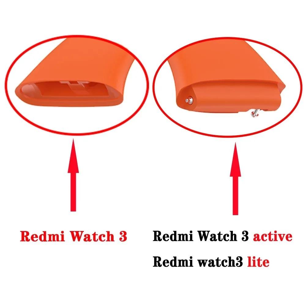 Ремешок для Xiaomi Redmi Watch 3 3 Active 3 Lite Силиконовый ремешок-браслет сменный Аксессуары для наручных часов Ремень Correa
