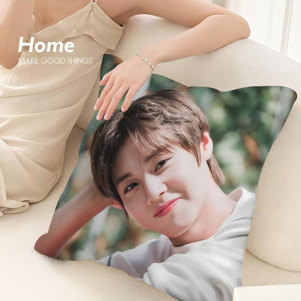 Наволочка на подушку с принтом K-pop PARK JIHOON, 3D-печать, полиэфирное волокно, 40*40 см, украшение для дома, дивана, подарок на фестиваль