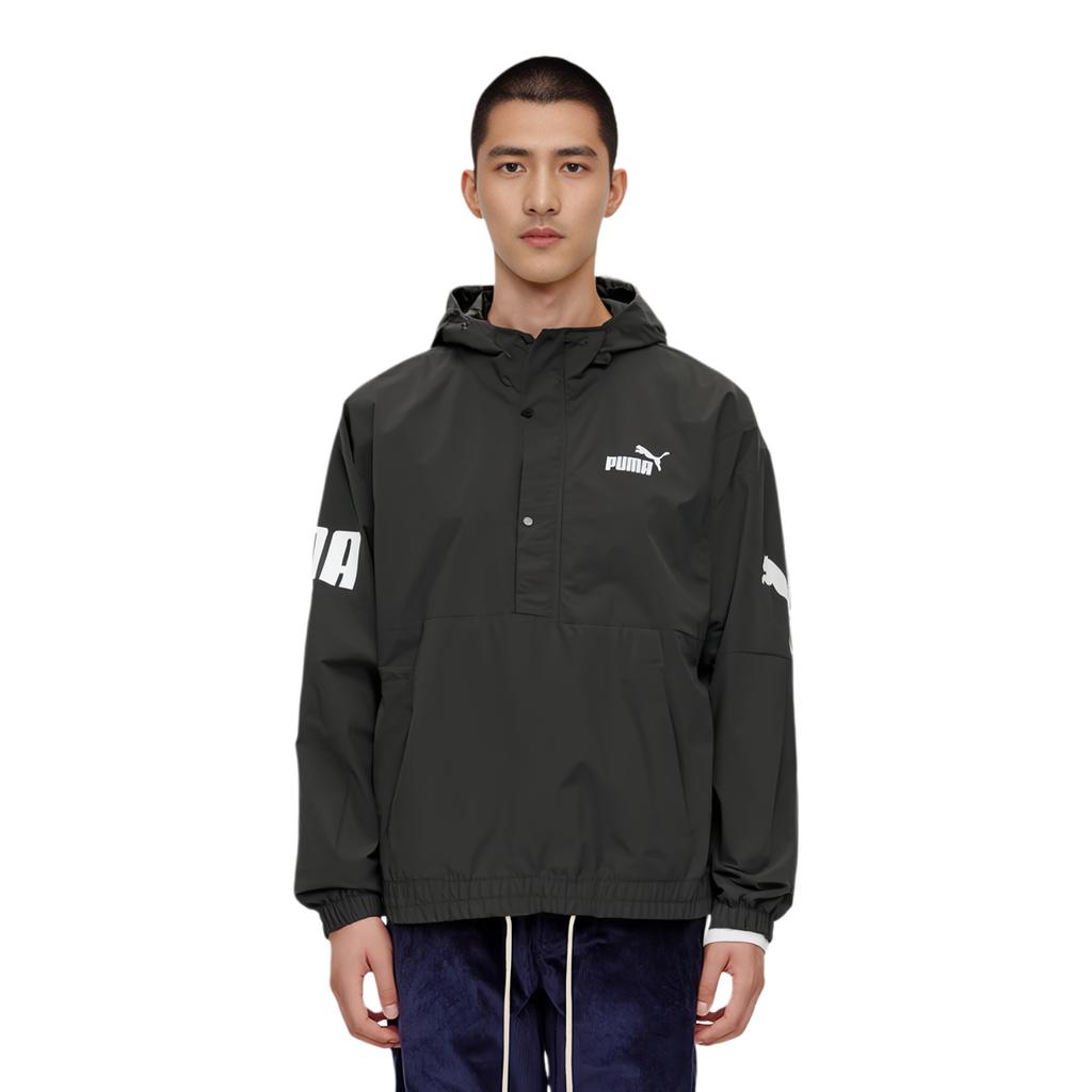 Puma Hooded Logo Sports Long Sleeve Jacket Men Jacket Black 675588-01