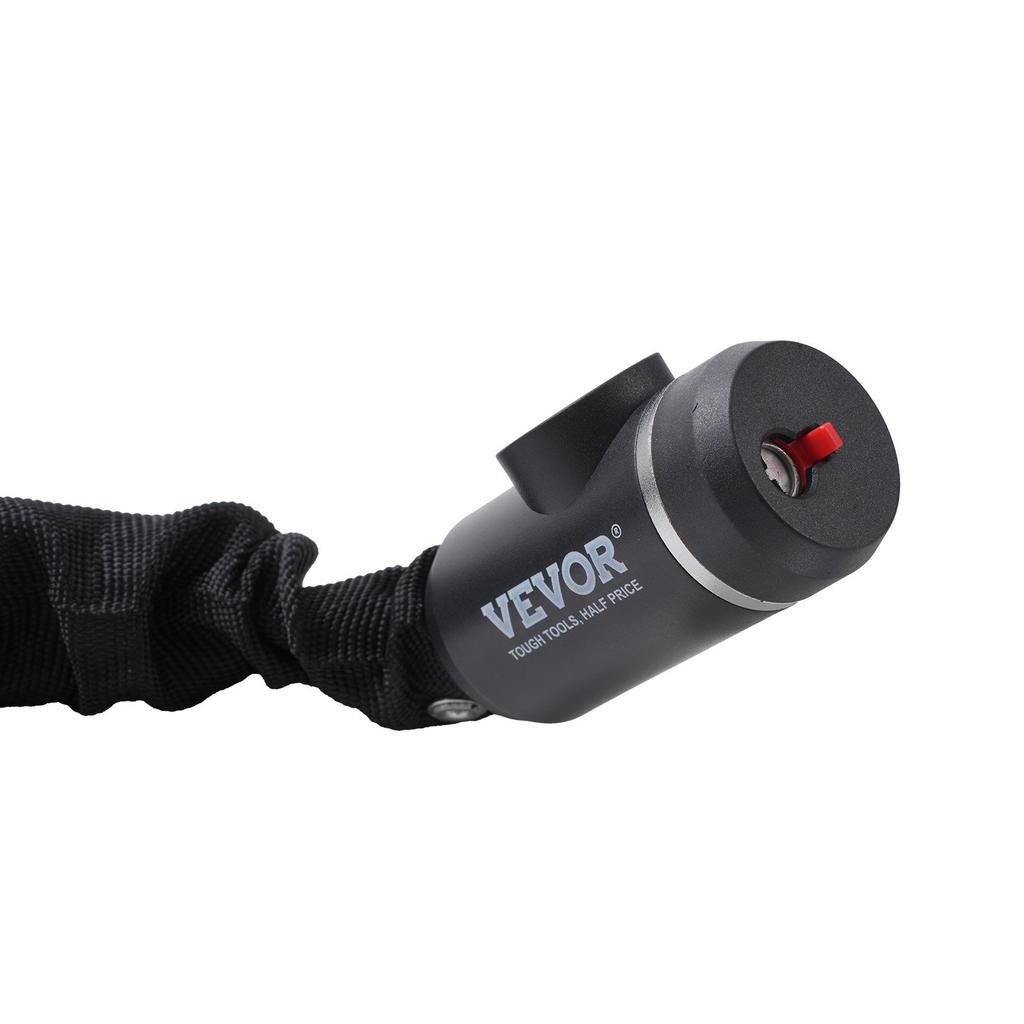 VEVOR Bike Chain Lock, 2.79 Ft Combination Bicycle Chain Lock with 2 Keys, Heavy Duty Anti-Theft High Security Bike Locks, Perfect for Bike