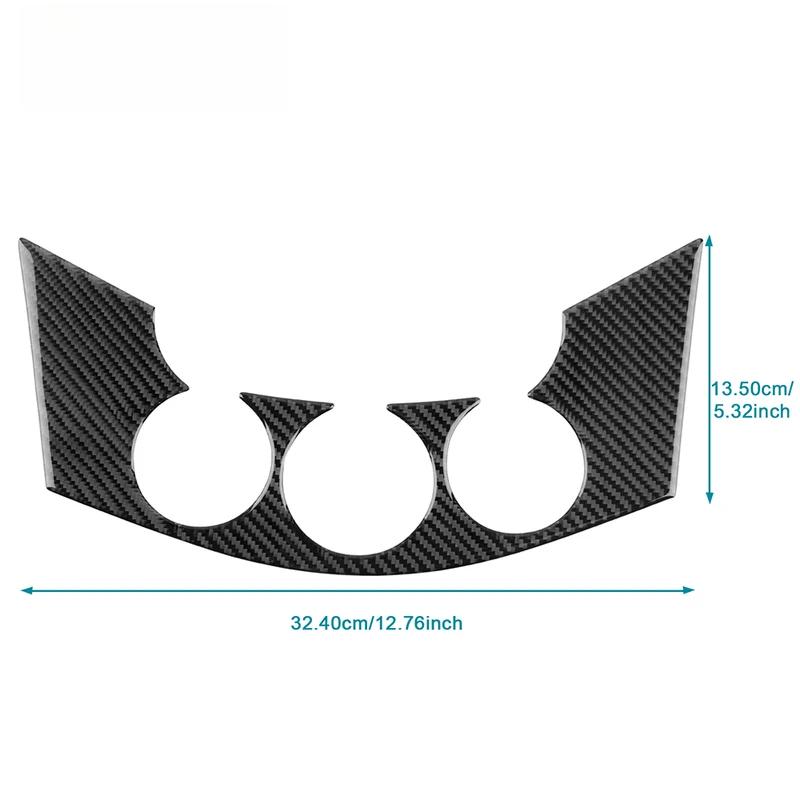 Real Soft Carbon Fiber Sticker For Toyota RAV4 2006 2007 2008 2009 2010 2011 2012 LHD RHD Car Central Control AC Frame Trim.
