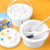 Portable 3-in-1 Art Pen Wash Bucket and Palette for Students