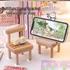Креативное деревянное кресло для телефона – Милая настольная подставка и держатель для просмотра фильмов