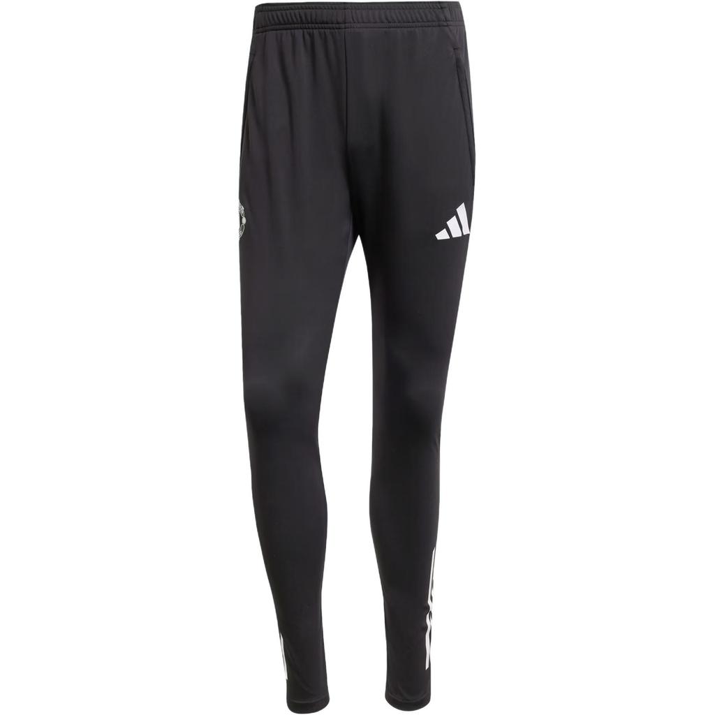 adidas Полосатые облегающие футбольные брюки Мужские брюки Черные JP3118
