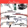 Gun Pubg Model Keychain Metal Game Peripheral Backpack Pendant Children Gift